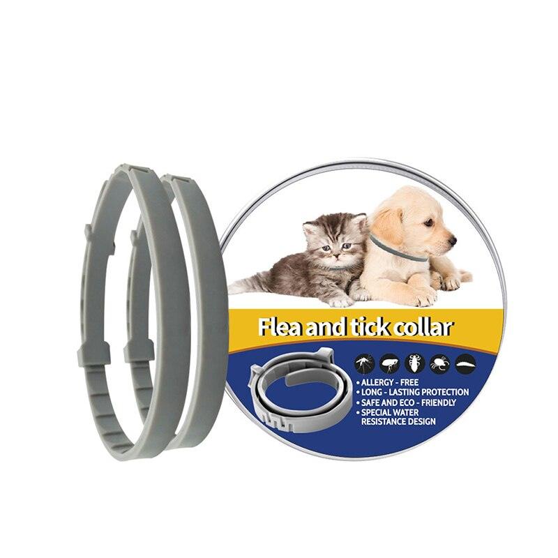 Grey plastic Petguard mosquito repellent dog collar for continuous waterproof outdoor bug protection