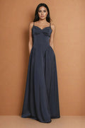 Floor Length Formal Full Skirt Evening Dress-0