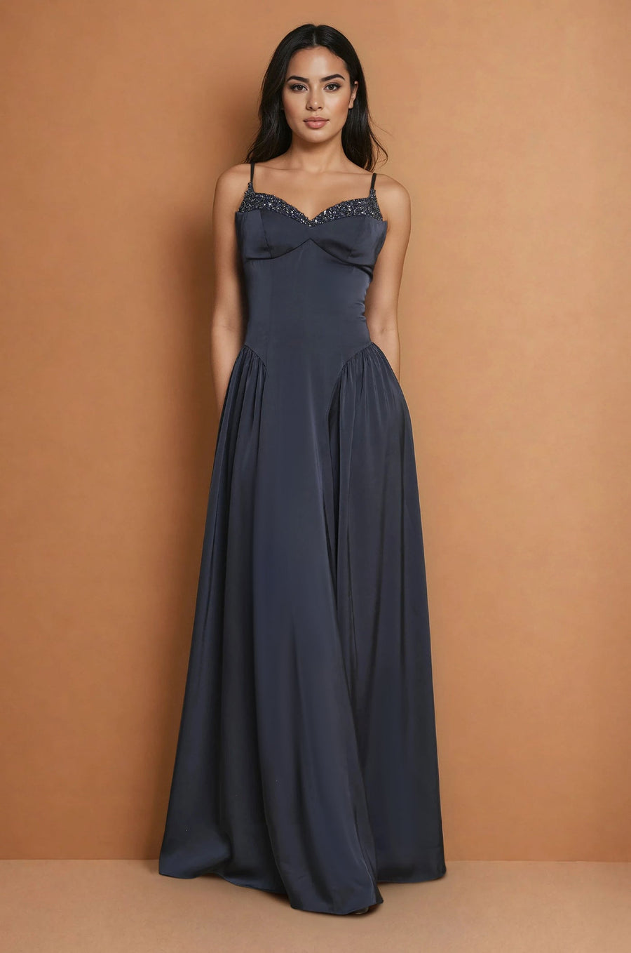 Floor Length Formal Full Skirt Evening Dress