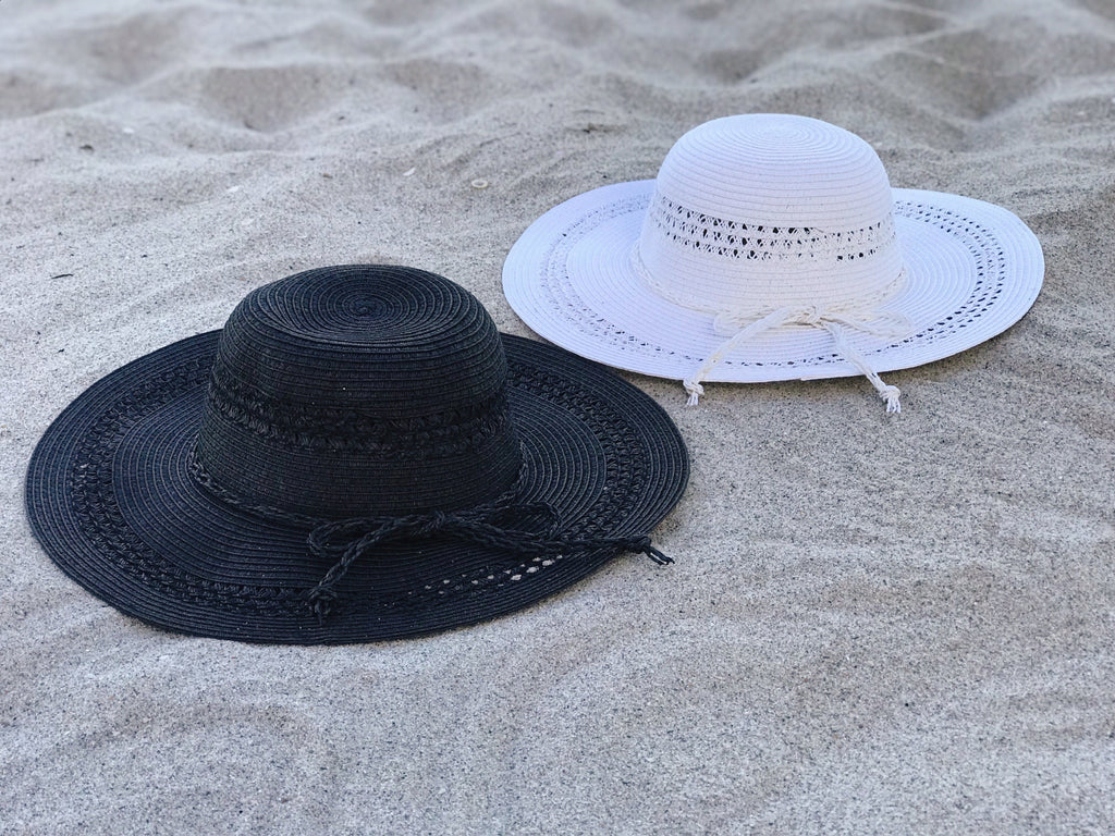 ‘Delicate White’ Summer Floppy Hat-0