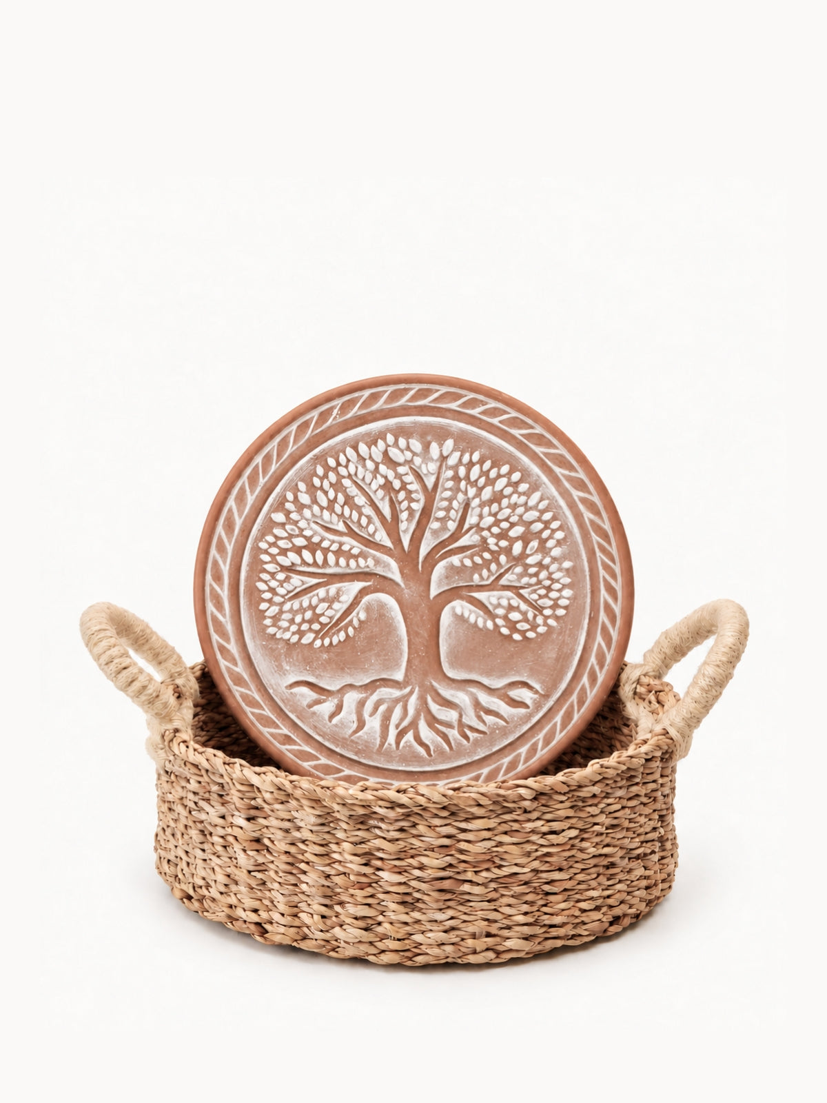 Bread Warmer & Basket - Tree of Life Round-2