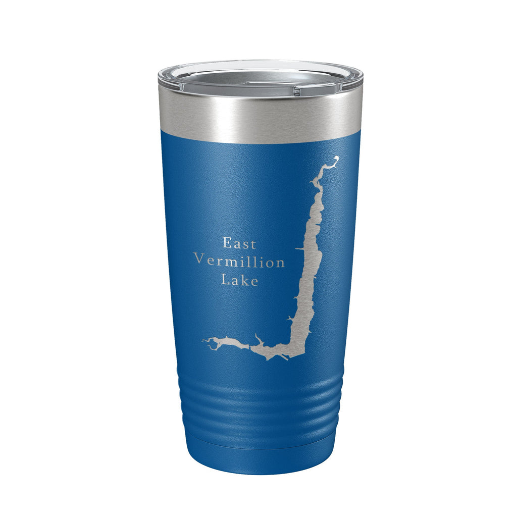 East Vermillion Lake Map Tumbler Travel Mug Insulated Laser Engraved Coffee Cup South Dakota 20 oz-6