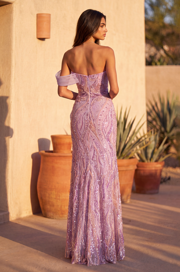 Embellished Architectural Sculptural Couture Dress-1