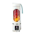 Portable USB rechargeable blender in white with a 500ml food grade plastic blending cup