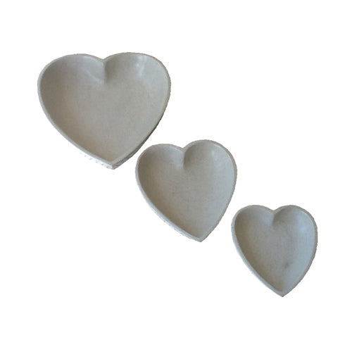 White Soapstone Heart Dish-0