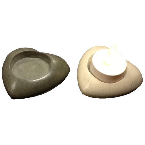 Soapstone Heart Tealight Holder-2