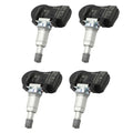 Set of four black TPMS tire pressure sensors for Hyundai and Kia vehicles