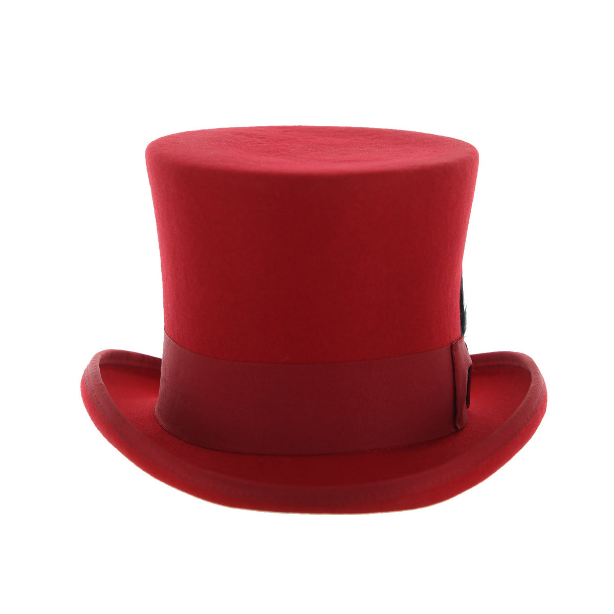 Red Wool Felt Top Hat for Men | Ferrecci-2