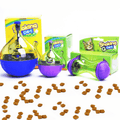 SmartPaw interactive treat dispenser for cats durable plastic puzzle toy in a playful bone shape
