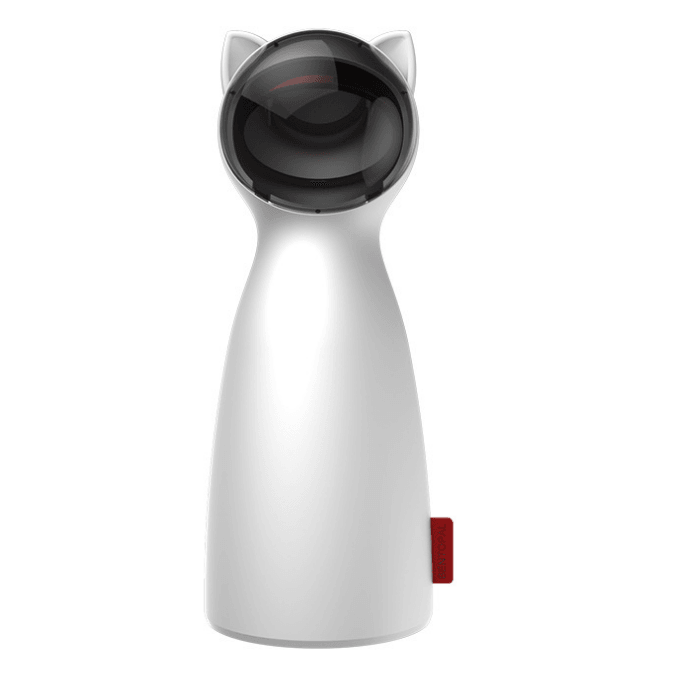 White SmartPaw interactive laser cat toy made of durable plastic for indoor pet entertainment. — view 2