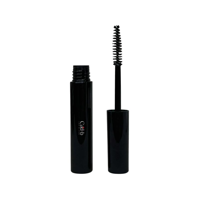 Vegan lash rejuvenator serum bottle with mascara wand applicator, enriched with natural hemp oil. — view 3