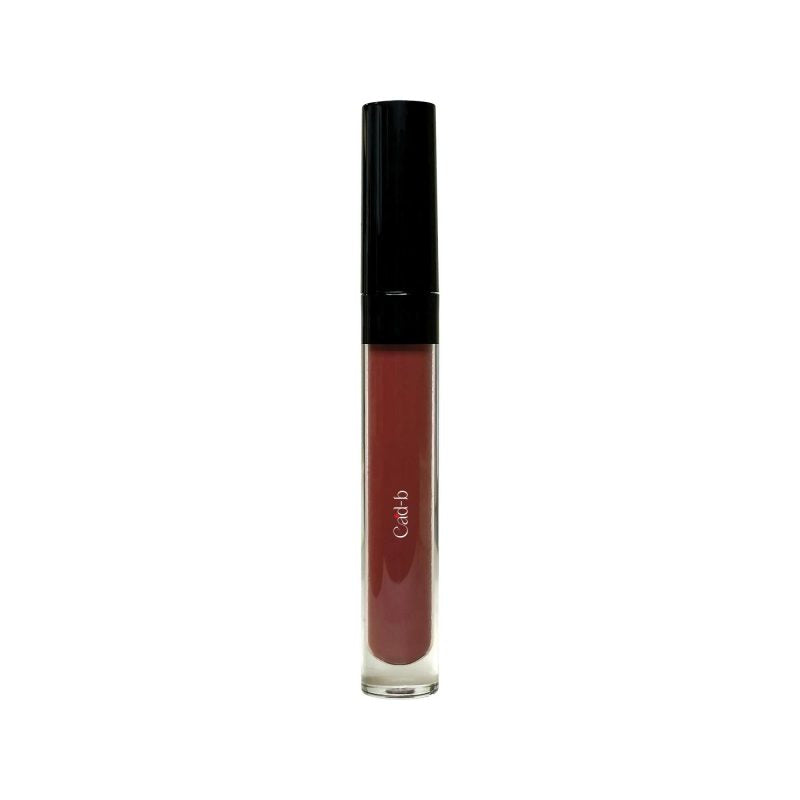 Brickhouse liquid to matte lipstick tube with slanted doe-foot applicator and bold red lip color — view 3