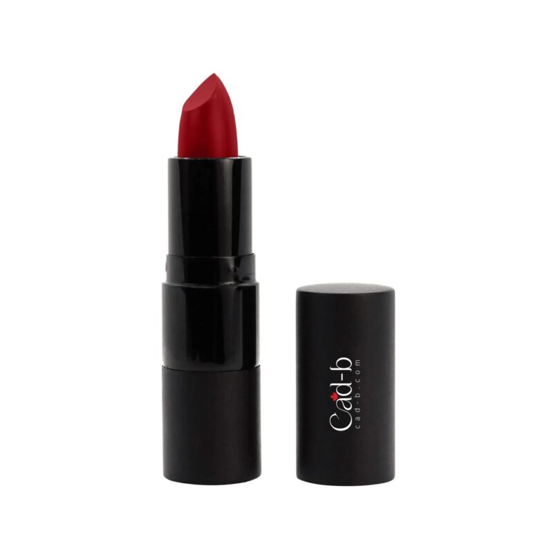 Creamy hydrating lipstick tube in shade Thrill P016 showing rich vibrant color and elegant packaging — view 3