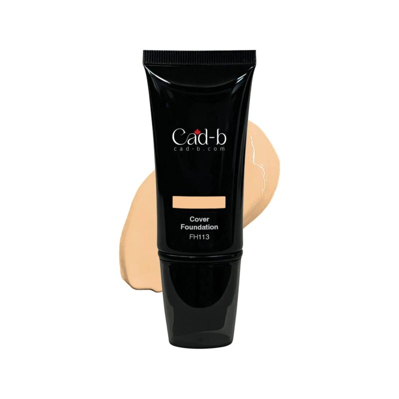 Full coverage matte liquid foundation in shade butter for dry and oily skin types — view 3