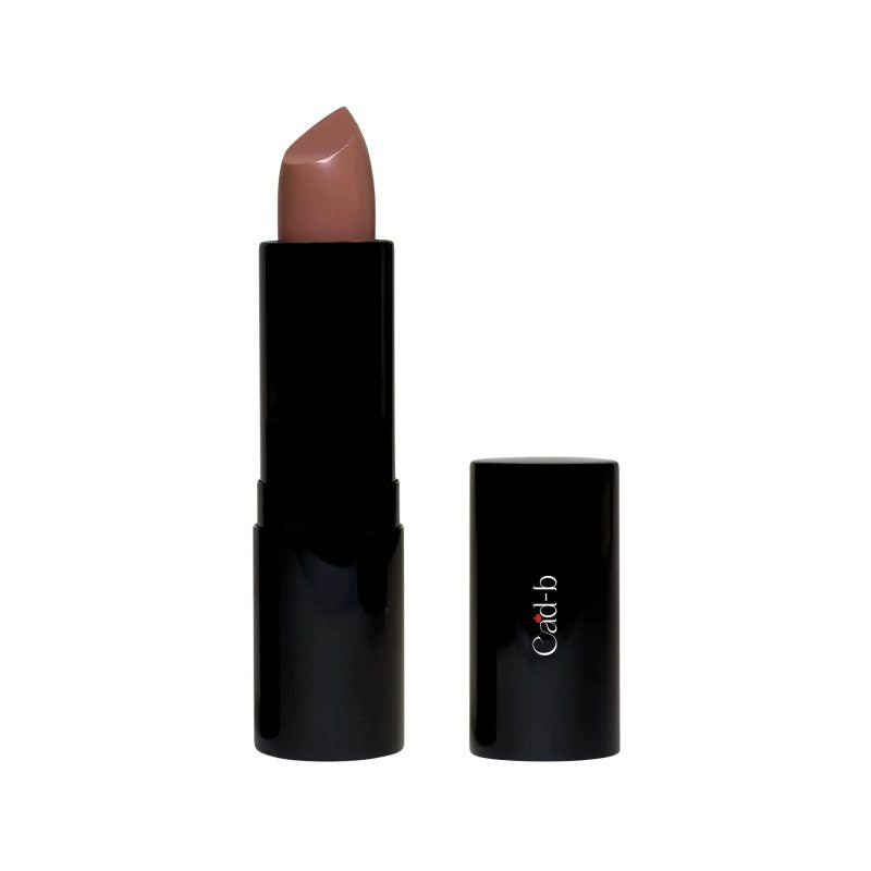 Naughty Nude hydrating vegan cream lipstick tube showing creamy neutral lip color and recyclable packaging. — view 3