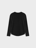 Ribbed Swing Tee-Black-1