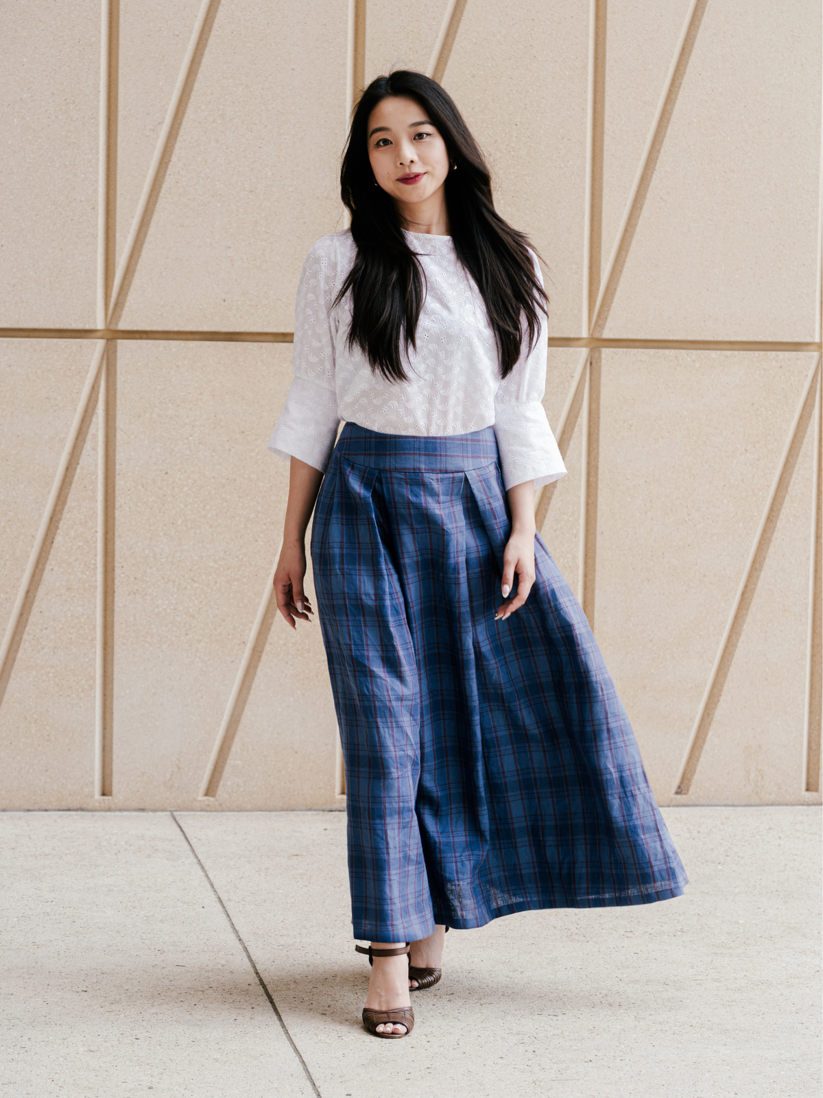 Maxi skirt with pockets Organic Linen – Valery | No More Nobody-2