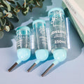 WhisperFlow plastic pet water dispenser hanging bottle for hamsters and rabbits, leak proof design.