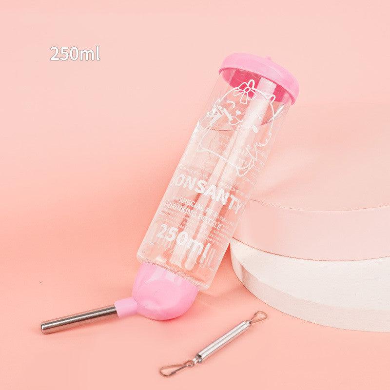 WhisperFlow plastic pet water dispenser hanging bottle for hamsters and rabbits, leak proof design. — view 3