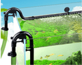 Black plastic Flowmaster fish tank filter water inlet and rainwater outlet pipe kit