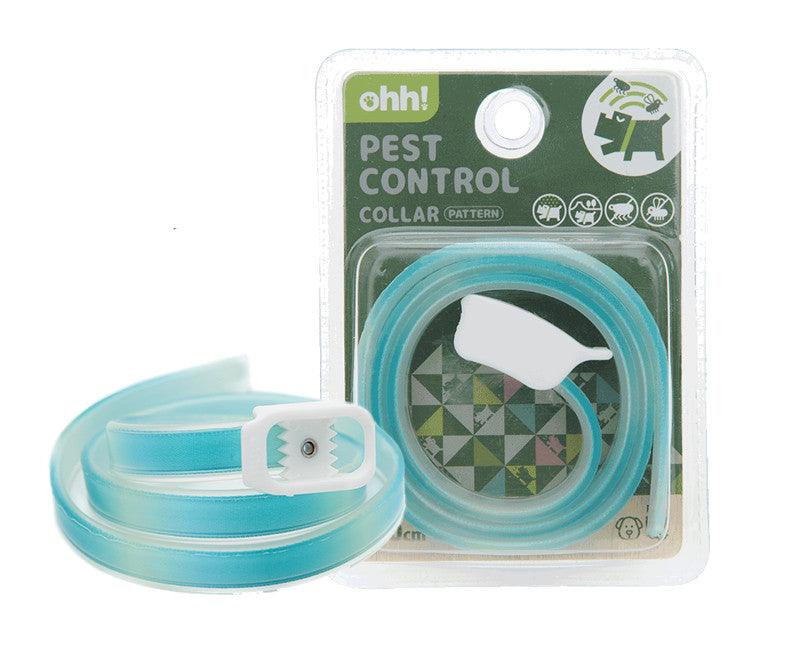 Adjustable plastic anti-flea and lice pet protection collar for dogs and cats in vibrant colors — view 3