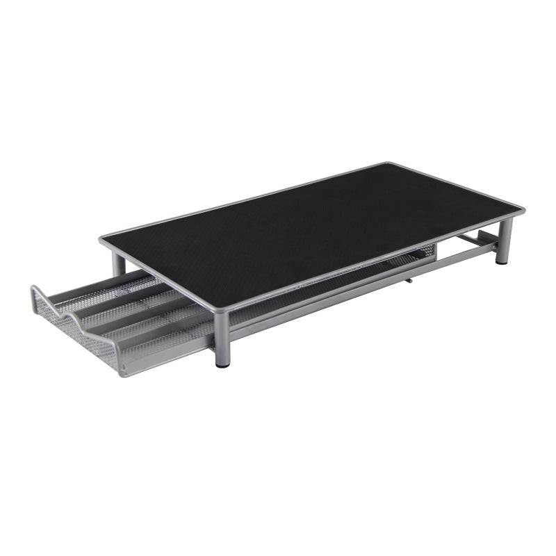 Silver grey iron coffee capsule holder drawer for kitchen countertop organization and storage — view 5