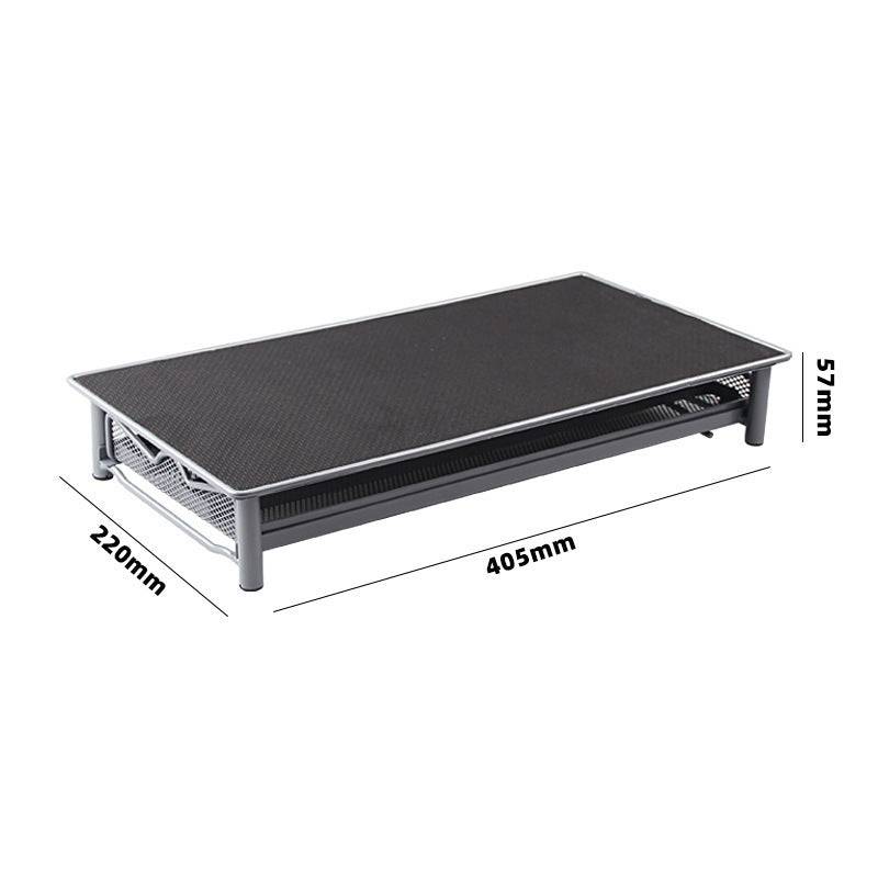 Silver grey iron coffee capsule holder drawer for kitchen countertop organization and storage — view 3