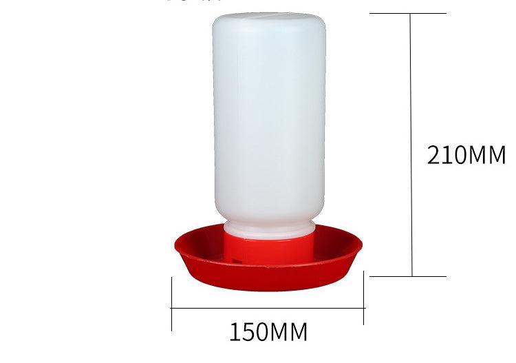 Plastic Avian Oasis bird feeder and waterer with versatile seed troughs for outdoor gardens.