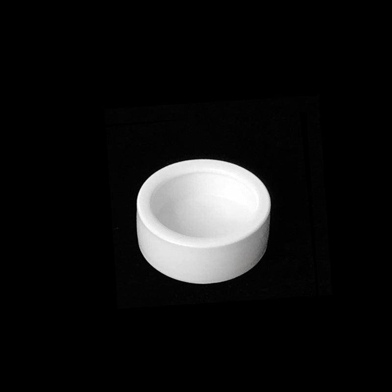 Ceramic reptile food bowl with smooth inner walls and escape-proof terrarium design