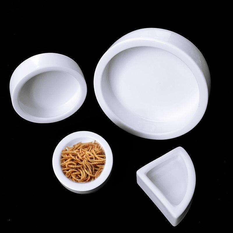 Ceramic reptile food bowl with smooth inner walls and escape-proof terrarium design — view 5