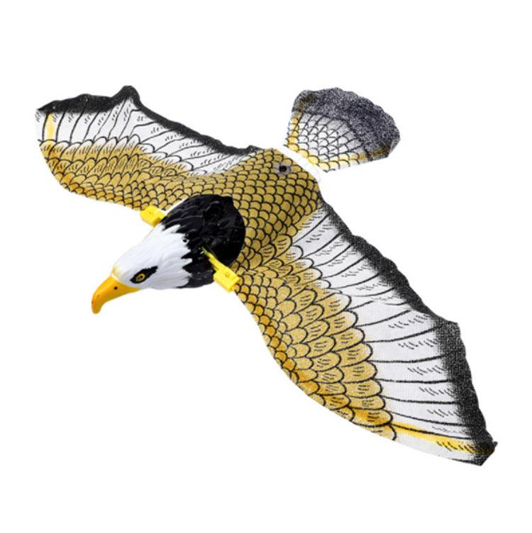 Interactive hanging bird cat toy made of durable plastic featuring a colorful flying bird design — view 4