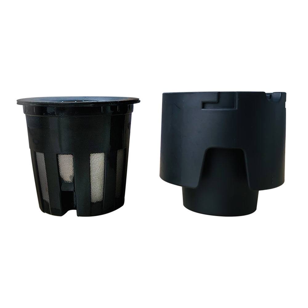 Automatic espresso machine with compact design for brewing ground coffee and espresso capsules — view 3