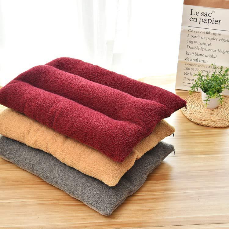 Luxury large dog bed in plush suede and cashmere featuring a thick comfortable sleeping cushion — view 2
