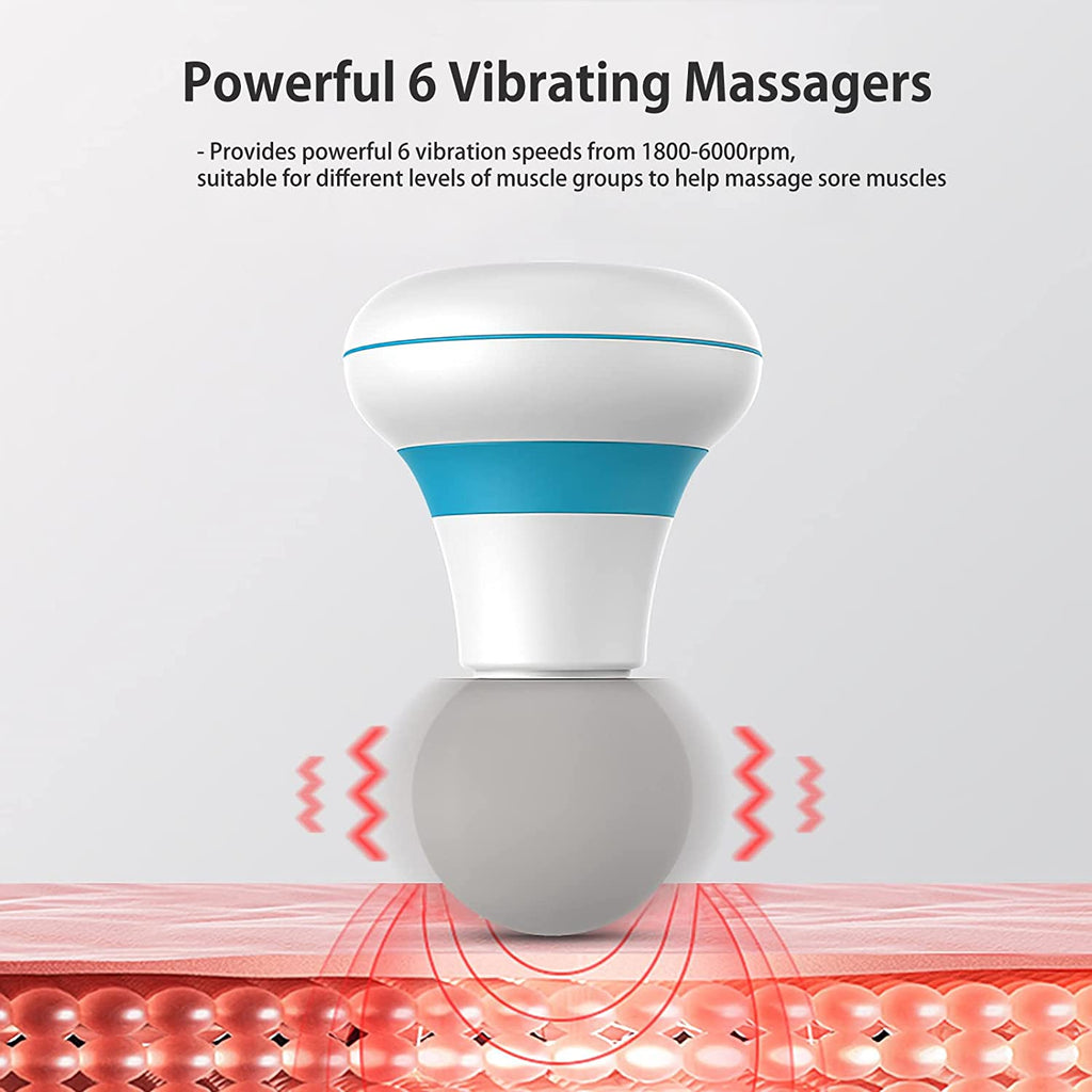 White professional handheld massager wand with sleek ergonomic design for targeted muscle relief — view 4