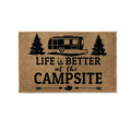 Vibrant Life Is Better At The Campsite RV doormat for indoor and outdoor entryway decoration