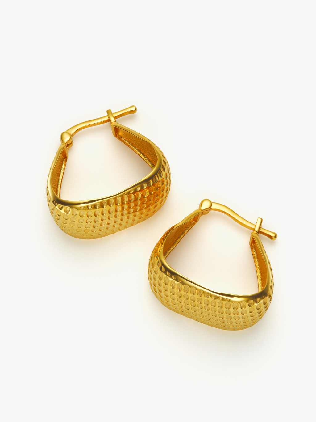 Gold Vermeil hoop earrings – Angela | No More Nobody-3