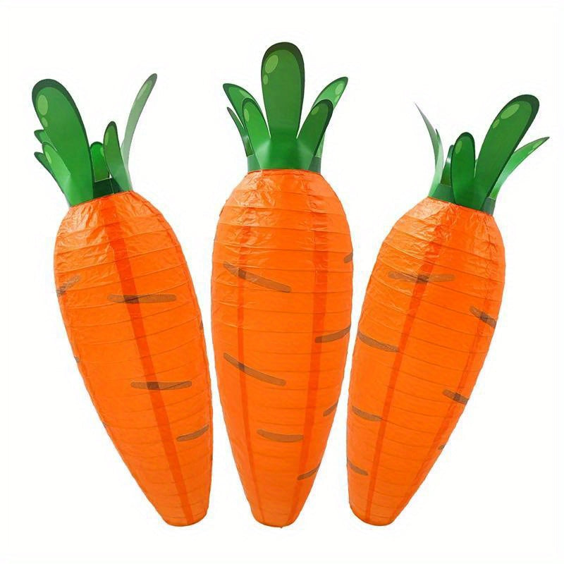Classic Easter carrot-shaped hanging lantern for festive spring home and party decoration