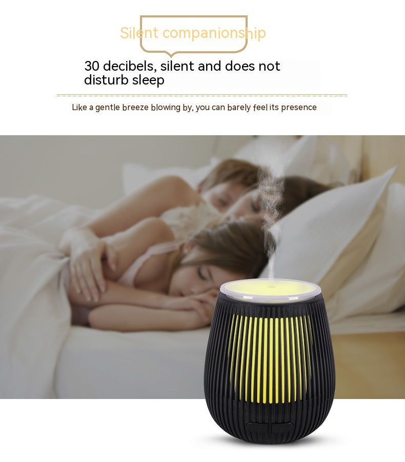 Vase shaped ultrasonic aroma diffuser and colorful fragrance lamp in minimalist design — view 3