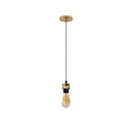 French gold vintage pendant light fixture with adjustable cable and E27 lamp holder for ceiling
