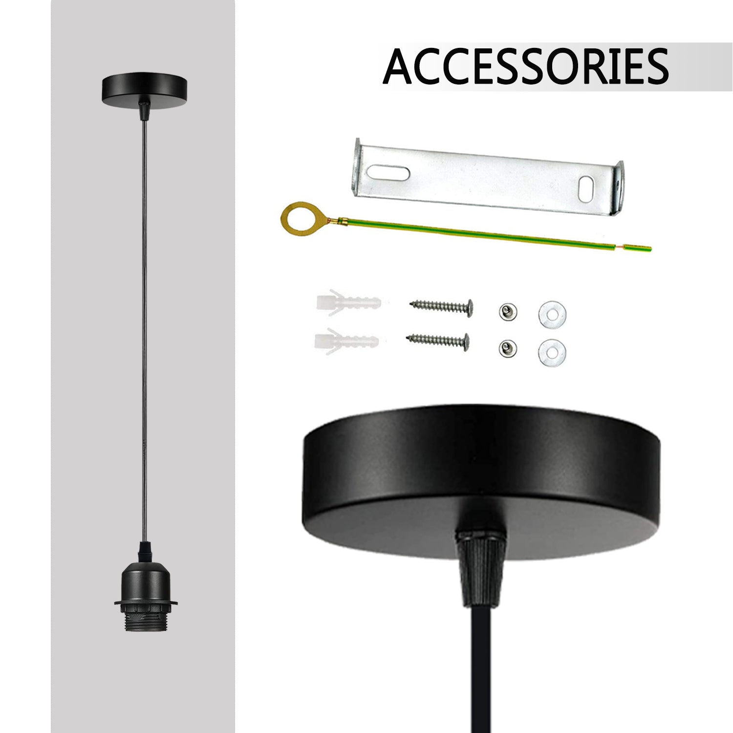 Rose gold pendant light two pack with adjustable PVC cables and metallic E27 bulb holders — view 3