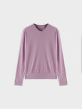 Ribbed High V Bomber-Lavender-0