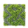 Natural Green and White Moss Artificial Vertical Garden Green Wall Panel 40×40in – UV Resistant – Commercial Grade-0