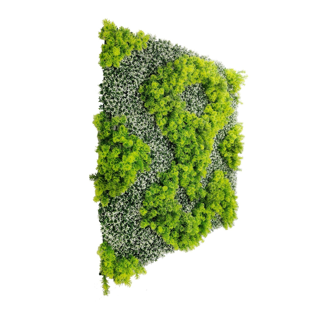 Natural Green and White Moss Artificial Vertical Garden Green Wall Panel 40×40in – UV Resistant – Commercial Grade-2
