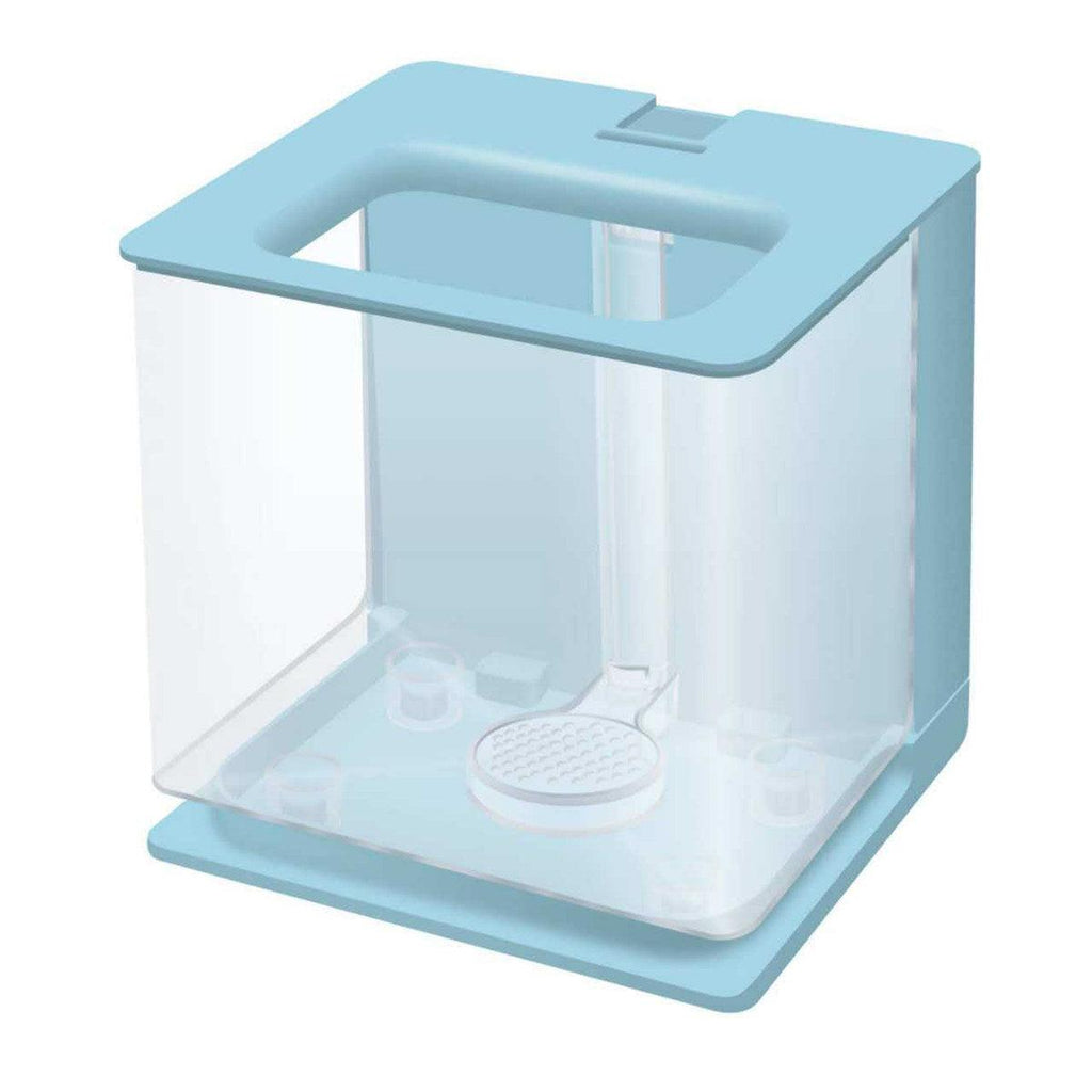 Modern plastic self-cleaning mini fish tank for desktop decor with 2.5L capacity — view 4