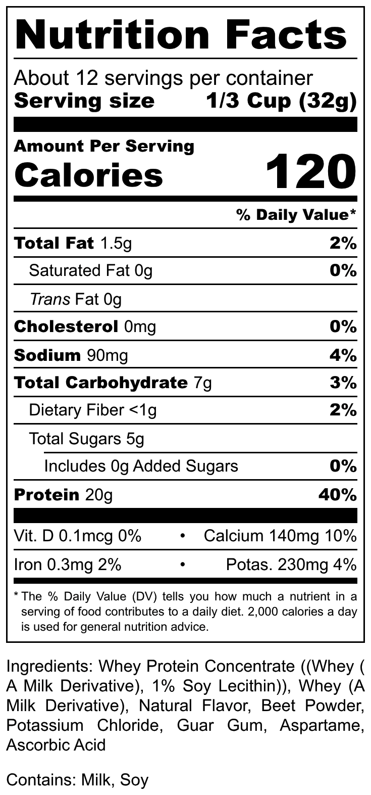 Hi-West berry protein shake bottle featuring 20g protein label and fresh berry graphics — view 5