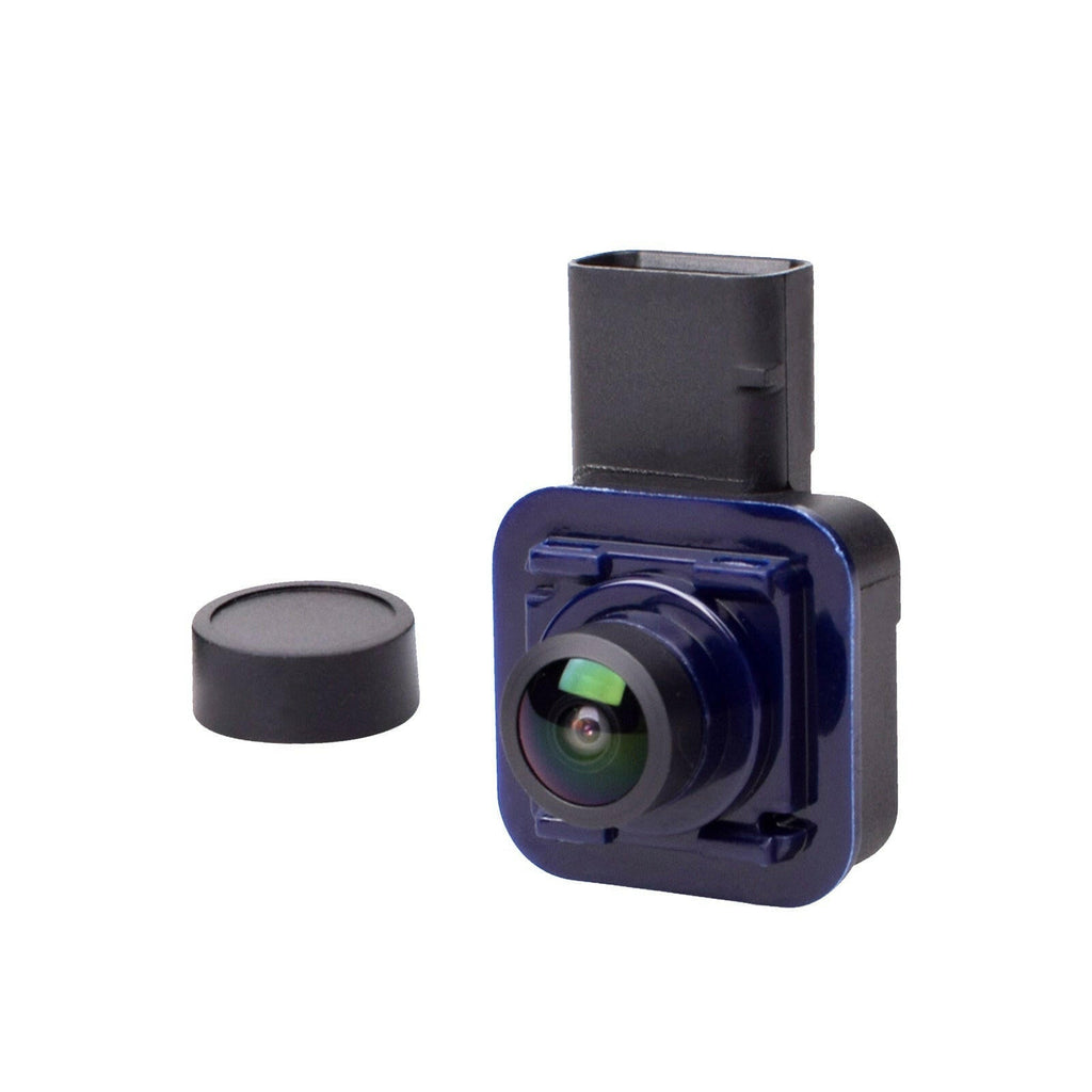 Rear view backup camera for Ford Super Duty trucks with a black 6-pin connector housing — view 2