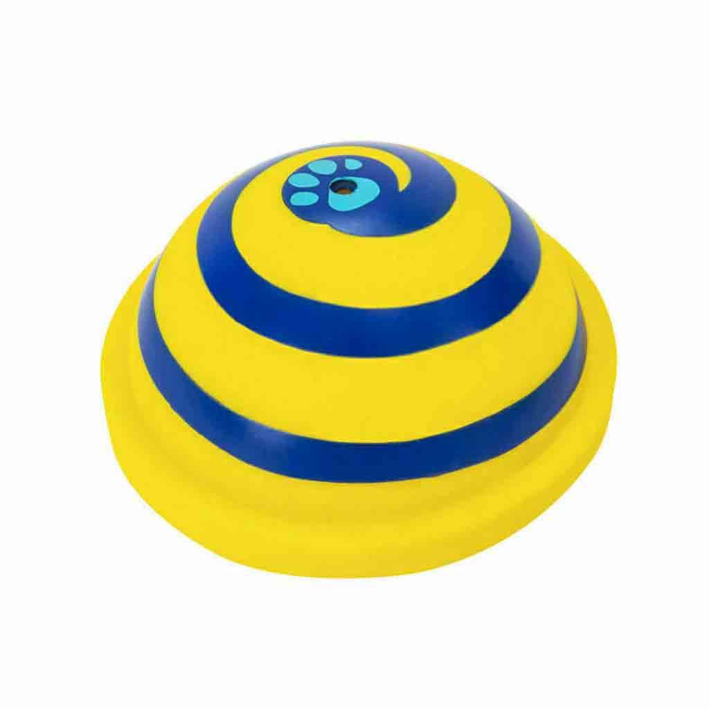 Wooftunes interactive disc-shaped silicone sound dog toy with durable rubber bumpers for active indoor play — view 4