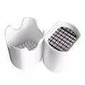 Plastic and stainless steel rapid French fry cutter and vegetable chopper for quick kitchen prep