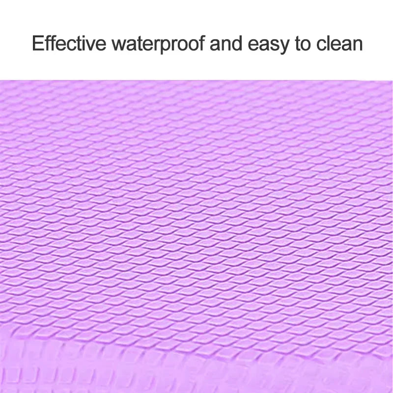 Purple oval non-slip yoga balance cushion mat made of soft foam for Pilates and stretching. — view 3