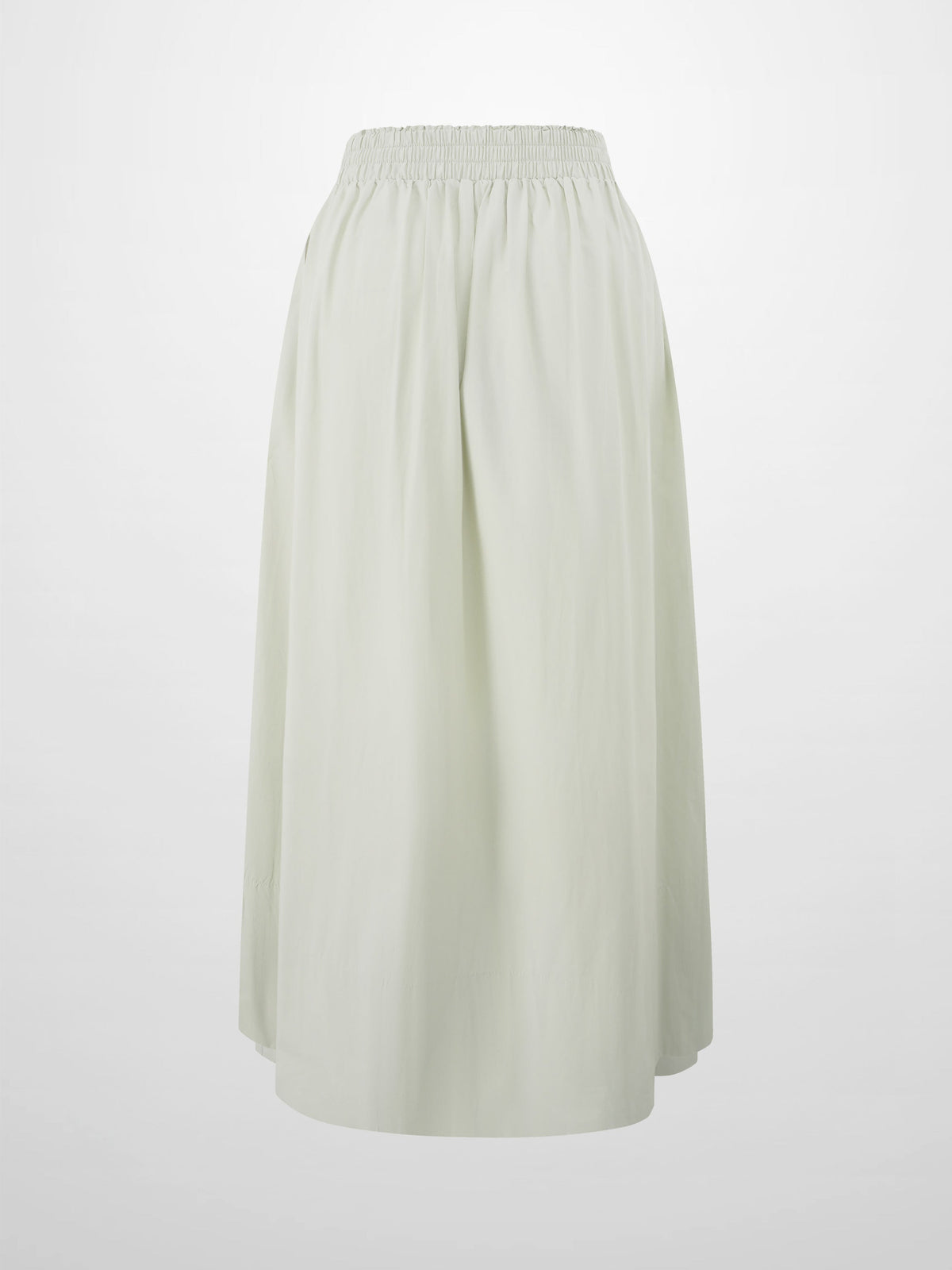 Elastic Waist Gathered Skirt-Mint-2
